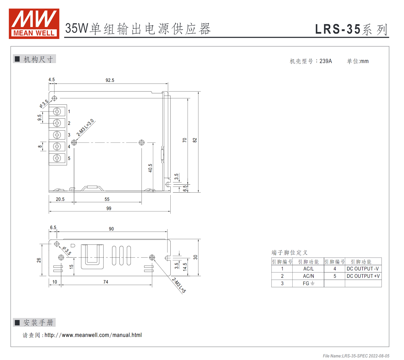 LRS-35-5、LRS-35-12、LRS-35-15、LRS-35-24、LRS-35-36、LRS-35-48