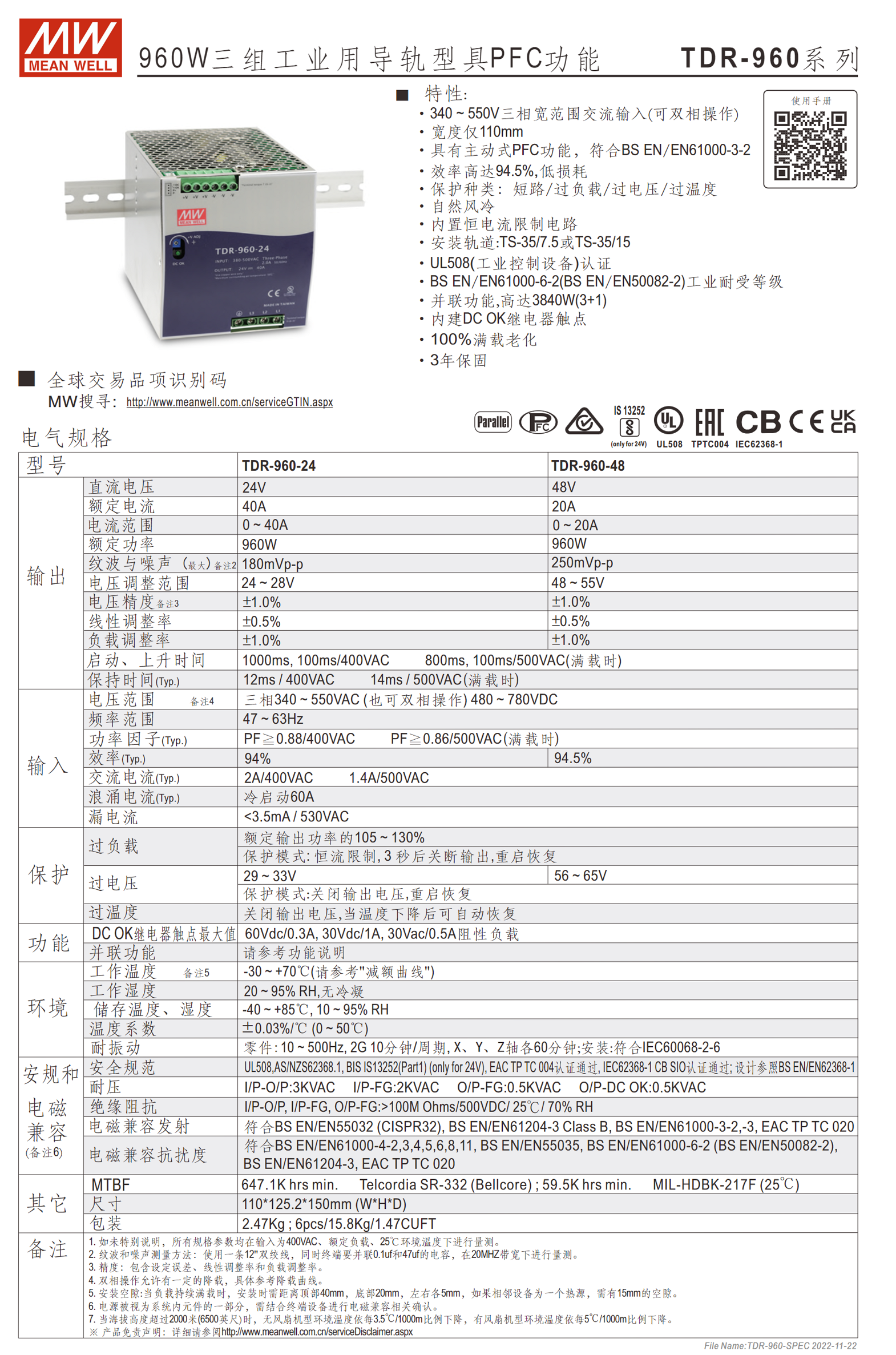 TDR-960-24、TDR-960-48